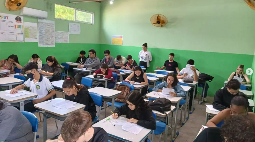 EEMTI Joaquim Bastos Gonçalves, no Ceará (Foto: Instagram/@eemti.jbg)