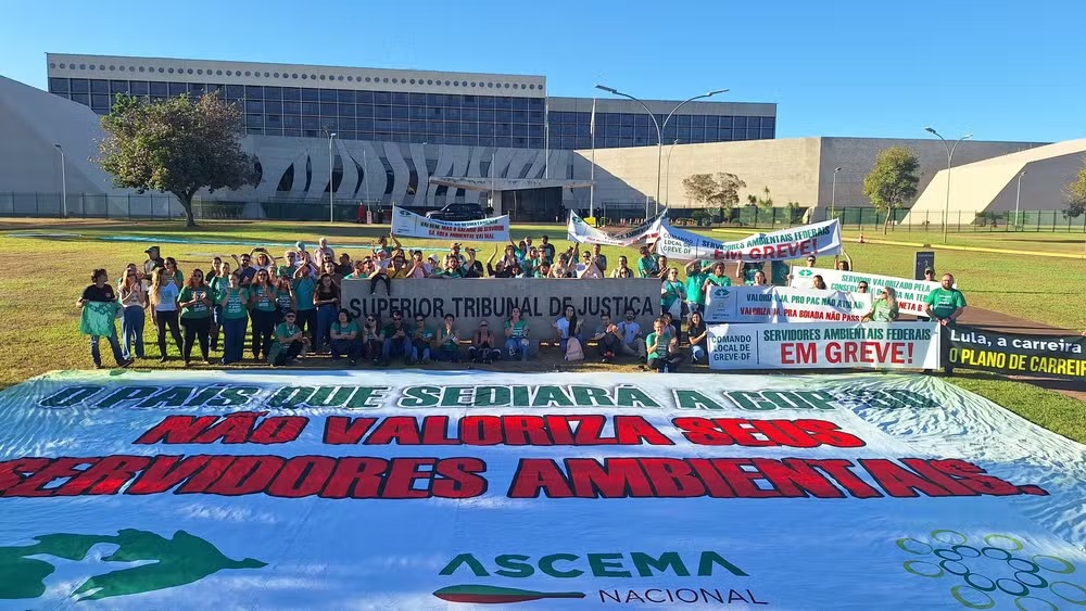 SERVIDORES AMBIENTAIS EM GREVE